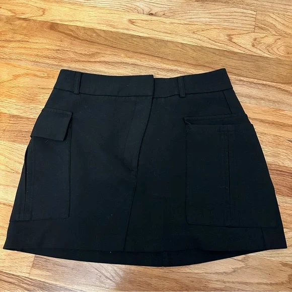 Zara Black Cargo Skirt Size S - Picture 9 of 11